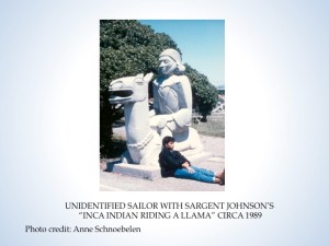 Sargent Johnson sculpture, Court of Pacifica, circa 1992